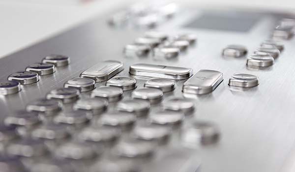 industrial stainless steel keyboard